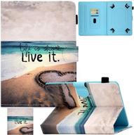 📱 artyond universal pu leather case for 9.5"-10.5" tablets - slim folio with card slots for fire hd, ipad, and more logo