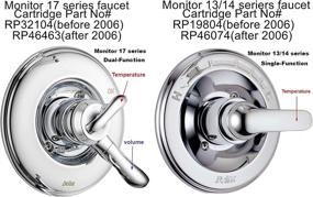 img 1 attached to Replacement Cartridge Assembly for Delta Monitor 1700 Series Tub/Shower Faucet Valve from 1998-2005