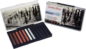 img 2 attached to 🖍️ 12 Assorted Colors Conté Paris Sketching Crayons Set