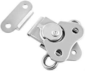 img 3 attached to 📦 4 Pack of QWORK 304 Stainless Steel Twist Latches with Keeper, Spring Butterfly Draw Latch - Ideal for Case Boxes