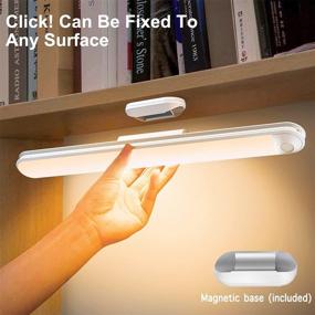 img 2 attached to 🔋 Wireless Rechargeable Wall Reading Light with 5000mAh Battery, 3 Color Modes, and Dimmable 26-LED Bar Lights - Perfect for Kids Bunk Beds, Headboards, Makeup, Cabinets, Closets, and More!