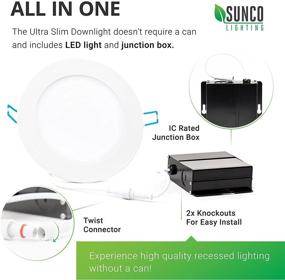 img 1 attached to 🔌 Optimized Sunco Lighting Downlight Junction Installation