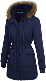 img 3 attached to Beyove Womens Hooded Winter Anroaks