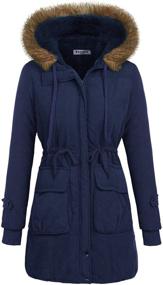 img 4 attached to Beyove Womens Hooded Winter Anroaks