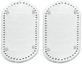 img 3 attached to 👜 Enhance Your Bag's Structure with 2-Piece Gray Bag Bottom Shaper Mat Cushion DIY Pad Inserts