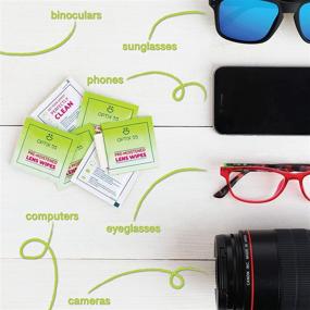 img 1 attached to 👓 Eyeglass Cleaner Lens Wipes- 300 Pre-Moistened Individual Wrapped Eye Glasses Cleaning Wipes - Safely Cleans Glasses, Sunglasses, Phone Screen, Electronics & Camera Lens, Streak-Free