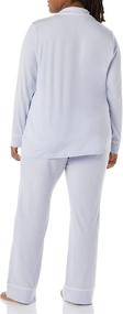 img 2 attached to Amazon Essentials Women's Plus Size Long Sleeve Shirt Full Length Pant Pajama Set for Comfortable Sleepwear