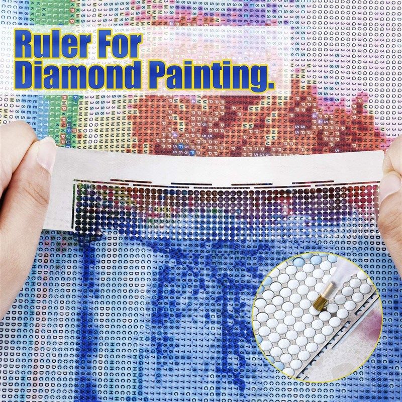 Ruler Guide Alignment Tool for Diamond Painting