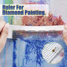 img 2 attached to 💎 Diamond Painting Ruler Set with Stainless Steel Mesh, 216-800 Grids, and Fix Tools - DIY Diamond Painting Kits