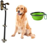 anslyqa dog bell: adjustable length doorbell for potty training with collapsible bowl logo