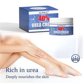 img 3 attached to 👣 ALINICE Urea 40% Foot Cream: Powerful Callus Remover & Intensive Moisturizer for Dry Cracked Feet, Hands, Heels, and More - Exfoliates Dead Skin & Softens Skin