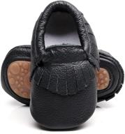 👞 hongteya tassel leather moccasins for toddler boys' shoes logo