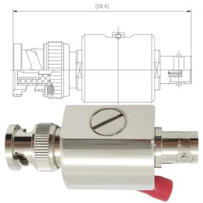 img 2 attached to • ⚡ Коаксиальный тросик Искровой разрядник: устройство защиты от молнии для коаксиальной связи, мониторинга и защиты от скачков сигнала Ethernet (мужчина-женщина, постоянный ток 3 ГГц)