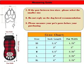 img 3 attached to ZIFEIPET Hardwood Floor Dog Socks - Plaid Anti Slip Paw Protection with Adjustable Straps for Small to Large Dogs | Prevent Licking & Enhance Traction Control