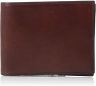 👔 cognac bosca leather executive wallet for men - stylish accessories logo