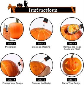 img 1 attached to 🎃 Weitars Halloween Pumpkin Carving Tools Kit - 12-Piece Professional Pumpkin Cutting Supplies, Stainless Steel Carving Tools for Halloween with Organizer Box - Easily Carve Jack-O-Lantern - Yellow