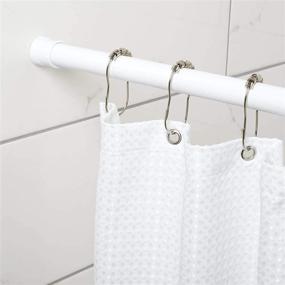 img 2 attached to 🚿 Zenna Home Tension Stall Shower Rod, Adjustable 27"-40", White: Sturdy and Stylish Solution for Small Bathrooms