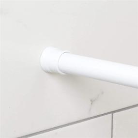 img 3 attached to 🚿 Zenna Home Tension Stall Shower Rod, Adjustable 27"-40", White: Sturdy and Stylish Solution for Small Bathrooms