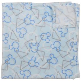 img 1 attached to 🐭 Disney Mickey Mouse Flannel Fleece Blanket with Iconic Print - Single Sided