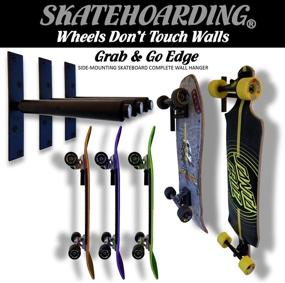 img 3 attached to 🛹 Optimized Rack for Wall Mounting Complete E-Skateboard - Grab & Go Side-Mount