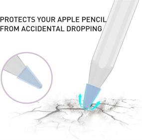 img 2 attached to Delidigi 80 Pack Tips Cover For Apple Pencil 2Nd Generation And 1St Gen Silicone Nibs Caps Writing Protection Accessories (Blue
