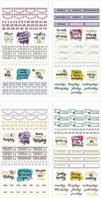 img 4 attached to 📔 SET-0015 Creative Journaling Sticker Bundle by Paper House Productions - Includes 12 Sheets with 4 Themes, Over 500 Stickers