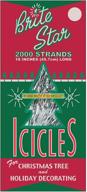 brite star icicles tinsel: 2000 strand, silver, count - sparkling christmas décor to enhance your festive ambiance logo