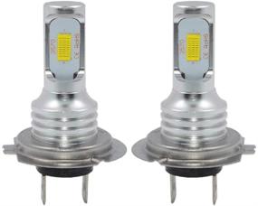 img 4 attached to H7 LED Fog Light Bulb CSP-Chips: Powerful White 6000K Bulbs for Enhanced Fog Lights