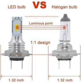 img 3 attached to Лампа для противотуманных фар H7 с чипами CSP: мощные белые лампы 6000K для улучшенных противотуманных фар.
