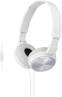 white sony over-head headphones mdrzx310ap for enhanced seo logo