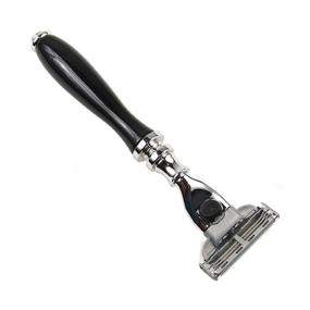 img 3 attached to 💈 Black Parker Safety Razor's Stylish Triple Blade Mach 3 Razor for Men and Women
