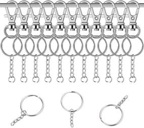 img 2 attached to 💎 Enhance Your Jewelry Making with the Roctee Silvery Swivel Lobster Accessory