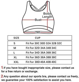 img 2 attached to 🏋️ YIANNA Cross Back Padded Sports Bra: Medium Support for Women's Workouts, Running, and Yoga