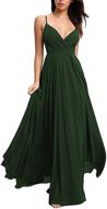 👗 chiffon spaghetti ruched bridesmaid dresses - women's clothing dresses logo