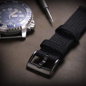 img 2 attached to 🕰️ Torbollo Stainless Buckle Men's Watches with Leather and Silicone Straps