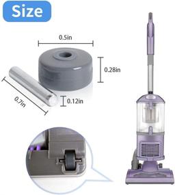 img 1 attached to 🦈 KeeTidy Replacement Wheels for Shark Vacuum Cleaner Compatible with NV341, NV350, NV351, NV352, NV355, NV356e, NV500, NV501, NV502, and More Models (2 Pairs)