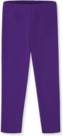 👧 cozy & stylish: yawning kids comfortable purple leggings for girls – sizes l logo