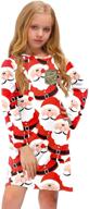 besserbay christmas sleeve crewneck pocket girls' clothing: festive dresses for the holiday season logo
