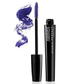 img 3 attached to 💜 Radiant Professional Studio Perfect Volume Mascara - Silicone Brush & Natural Wax for Luscious Voluminous Lashes, Cruelty Free - Purple (03)