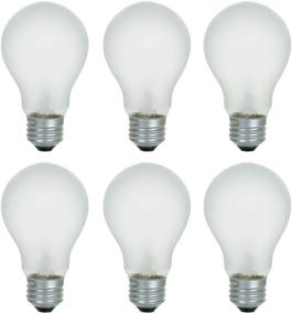 img 4 attached to 💡 A19 Frosted Incandescent Rough Service Light Bulb, 60W, 2700K Soft White, E26 Medium Base, 550 Lumens, 130V (6 Pack)