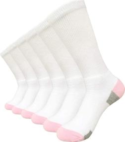img 4 attached to 🧦 Comfortable Women's Diabetic Athletic Crew Socks with Moisture-Wicking & Cushion - Ideal for Travel, Edema & Casual Wear - 3 Pairs