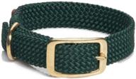 mendota pet double braid brass dog collar - superior quality, made in the usa logo