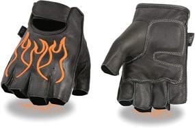 img 2 attached to Shaf International Fingerless Gloves Embroidery Men's Accessories and Gloves & Mittens