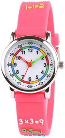 img 4 attached to Venhoo Waterproof Silicone Children Birthday Girls' Watches: Stylish & Reliable Timepieces