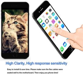 img 1 attached to 📱 Черная сборка LCD экрана, дигитайзер, сенсорное стекло для замены передней панели iPhone 6 Plus (диагональ 5,5 дюйма) (A1522, A1524, A1593)