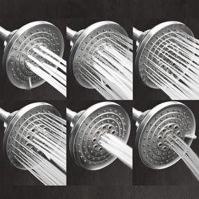 img 2 attached to 🚿 ShowerMaxx Luxury Spa Series - 6 Spray Settings, 5 Inch High Pressure Shower Head with Adjustable Settings in Polished Chrome Finish - MAXX-imize Your Shower Experience