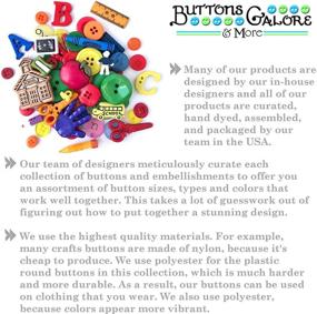 img 1 attached to 🧵 Variety Pack of Round Novelty Buttons & Embellishments by Buttons Galore and More – Ideal for DIY Crafts, Scrapbooking, Sewing, Cardmaking, and Other Projects – 50 Pcs, Based on Themes, Holidays, and Seasons