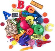 🧵 variety pack of round novelty buttons & embellishments by buttons galore and more – ideal for diy crafts, scrapbooking, sewing, cardmaking, and other projects – 50 pcs, based on themes, holidays, and seasons logo