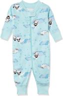 🌙 hanna andersson girls' organic holiday family matching 1 piece footless pajamas - moon and back logo