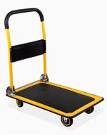 🚚 maxworks 80876 foldable dolly: effortlessly transport up to 330 lbs! logo